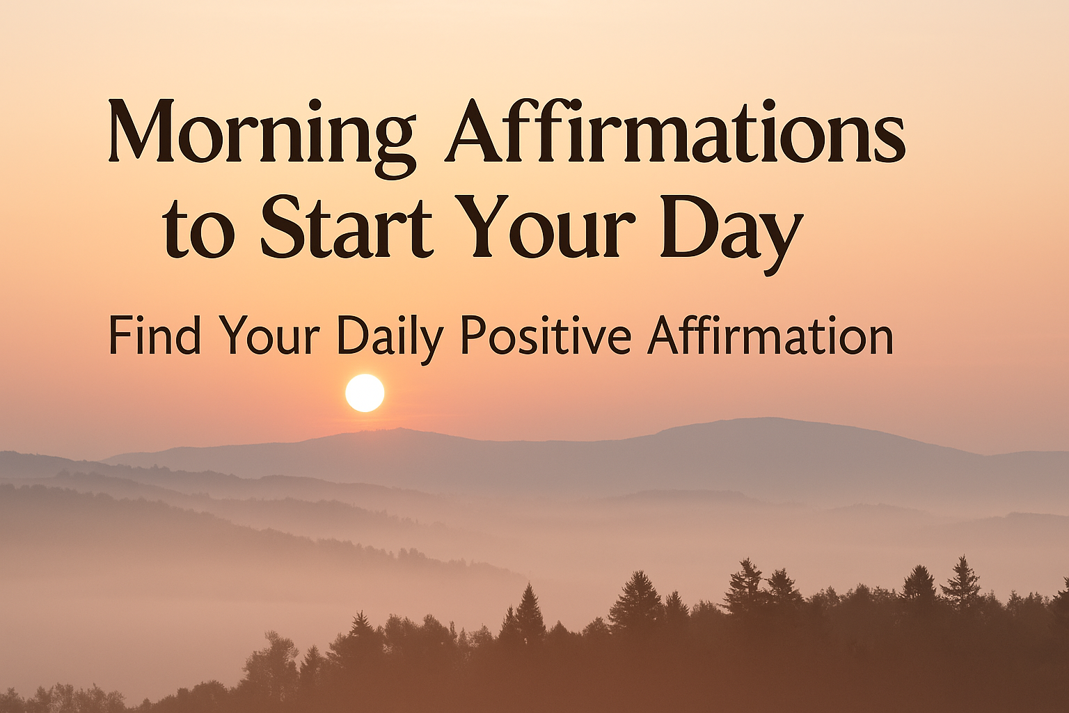 Morning Affirmations to Start the Day with Positivity
